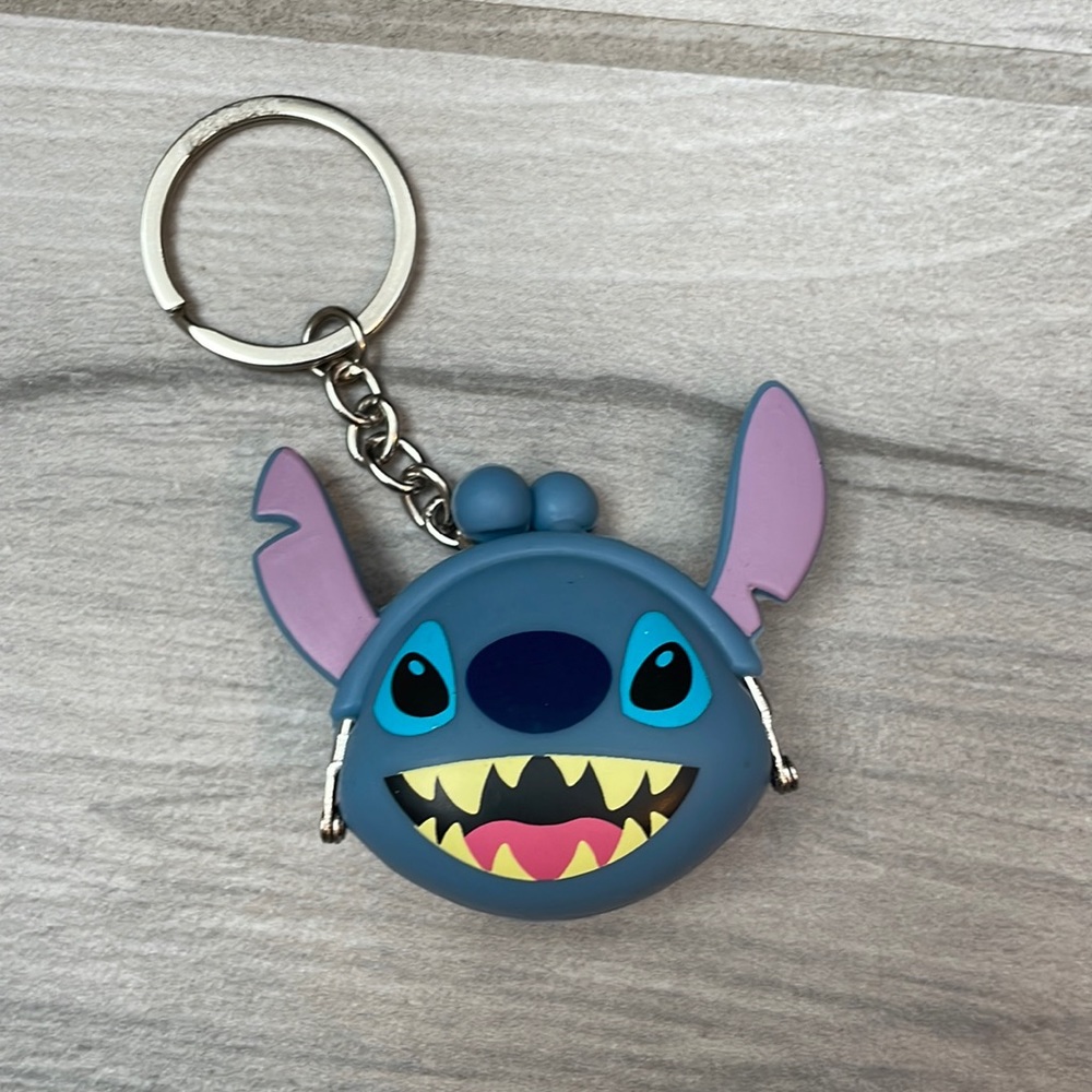 Disney Parks Stitch Coin Key Chain